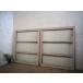 taI0501*(1)[H106,5cm×W89,5cm]×2 листов * Vintage * краска. облупленное место . старый дерево рамка-оправа стекло дверь * двери раздвижная дверь окно стекло рама магазин инвентарь retro L внизу 