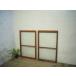 taI0523*[H94,5(94)cm×W59,5cm]×2 листов * Showa Retro . дизайн стекло. старый дерево рамка-оправа раздвижная дверь * двери стекло дверь окно стекло рама Vintage L внизу 