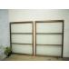 taI0771*(1)[H116cm×W87,5cm]×2 листов * Vintage * ретро старый дерево рамка-оправа стекло дверь * двери раздвижная дверь окно стекло рама старый дом в японском стиле . материал б/у жилье L внизу 