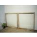taI0783*[H95cm×W89cm]×2 листов * Vintage * краска. облупленное место . старый дерево рамка-оправа стекло дверь * двери раздвижная дверь окно стекло рама Cafe автомобиль Be retro L внизу 