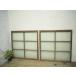 taI0816*[H89cm×W87cm]×2 листов * Vintage * ретро старый дерево рамка-оправа стекло дверь * двери раздвижная дверь окно стекло рама старый дом в японском стиле воспроизведение строительство материал магазин инвентарь L внизу 