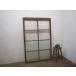taJ0238*(3)[H137,5cm×W88cm]* античный *.... стекло ввод. старый дерево рамка-оправа раздвижная дверь * двери волна стекло дверь окно стекло рама retro L внизу 