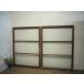 taJ0601*(1)[H122,5cm×W88,5cm]×2 листов * Vintage * ретро тест ... старый дерево рамка-оправа стекло дверь * старый двери раздвижная дверь рама окно старый дом в японском стиле воспроизведение жилье L внизу 