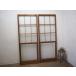 taJ0939*(2)[H176,5cm×W67cm]×2 листов * Showa Retro . тест ... старый дерево рамка-оправа стекло дверь * двери раздвижная дверь рама старый дом в японском стиле воспроизведение . материал жилье Vintage M сосна 