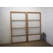 taK0039*[H176cm×W86,5cm]×2 листов * Showa Retro . дизайн стекло. старый из дерева раздвижная дверь * старый двери стекло дверь рама старый дом в японском стиле воспроизведение Vintage M сосна 
