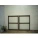 taK0176*(1)[H91cm×W67,5cm]×2 листов * Vintage * ретро старый дерево рамка-оправа стекло дверь * двери рама маленькое окно Akira . брать . старый дом в японском стиле воспроизведение блок дом преобразование L внизу 
