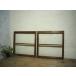 yuK0271*[H68cm×W66cm]×2 листов * Vintage * ретро старый дерево рамка-оправа стекло дверь * раздвижная дверь окно рама магазин инвентарь старый дом в японском стиле воспроизведение Cafe преобразование A внизу 