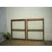 yuK0272*[H76cm×W59cm]×2 листов * Vintage * ретро старый дерево рамка-оправа стекло дверь * раздвижная дверь окно рама магазин инвентарь старый дом в японском стиле воспроизведение Cafe преобразование A внизу 