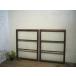 taK0273*[H85cm×W65cm]×2 листов * Vintage * ретро старый дерево рамка-оправа стекло дверь * раздвижная дверь окно рама магазин инвентарь старый дом в японском стиле воспроизведение Cafe преобразование L внизу 