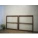 taK0330*[H85,5cm×W80cm]×2 листов * Vintage * ретро старый дерево рамка-оправа стекло дверь * двери рама окно Akira . брать . старый дом в японском стиле строительство материал смешанные товары магазин L внизу 