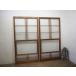 taK0456*(1)[H176,5cm×W90cm]×2 листов * Showa Retro . дизайн стекло ввод. старый дерево рамка-оправа раздвижная дверь * двери стекло дверь рама мир . Vintage M сосна 