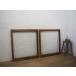 taK0679*(4)[H79,5cm×W70cm]×2 листов * ретро тест ... старый дерево рамка-оправа стекло дверь * двери раздвижная дверь рама Akira . брать . старый дом в японском стиле Cafe Vintage L внизу 