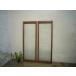 taK0698*(3)[H123cm×W42,5cm]×2 листов * Vintage * ретро тест ... старый дерево рамка-оправа стекло дверь * двери раздвижная дверь рама окно стекло преобразование L внизу 