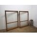 taK0755*[H110,5cm×W80,5cm]×2 листов * Showa Retro . старый дерево рамка-оправа стекло дверь * двери окно рама старый дом в японском стиле Cafe преобразование . материал Vintage L внизу 