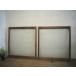 taK0891*[H92cm×W88cm]×2 листов * Showa Retro . дизайн стекло. старый дерево рамка-оправа раздвижная дверь * старый двери стекло дверь окно стекло старый дом в японском стиле магазин инвентарь Vintage L внизу 