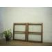 yuL0096*(1)[H53cm×W42cm]×2 листов * замечательный лист стекло. маленький ... старый дерево рамка-оправа раздвижная дверь * старый двери стекло дверь рама маленькое окно retro античный S внизу 