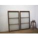 taL0621*(1)[H103cm×W56,5cm]×2 листов * Vintage * размер. хороший товар ретро старый дерево рамка-оправа раздвижная дверь * двери стекло дверь рама окно старый мебель . материал L внизу 