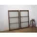 taL0622*(2)[H103cm×W56cm]×2 листов * Vintage * размер. хороший товар ретро старый дерево рамка-оправа раздвижная дверь * двери стекло дверь рама окно старый мебель . материал L внизу 