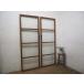 taQ0330* при использовании [H159cm×W114cm]* Vintage * простой . дизайн. старый двустворчатая дверь * двери стекло дверь ворота Cafe следы lie retro M внизу 