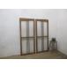 taQ330*[H123cm×W50,5(51,5)cm]×2 листов * двустворчатая дверь. ретро старый дерево рамка-оправа стекло дверь * двери ворота дверь окно рама Cafe retro L.1