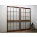 taW0119*[H176cm×W87,5cm]×2 листов *.. дизайн. ретро старый дерево рамка-оправа стекло дверь * двери раздвижная дверь рама старый дом в японском стиле преобразование античный M внизу 