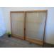 taX0706*(1)[H107cm×W65,5cm]×2 листов * двусторонний стекло ввод * замечательный комплект . умение. ретро старый дерево рамка-оправа стекло дверь * старый двери раздвижная дверь документ . дверь мир . салон L.1