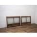 yuX1092*(2)[H50cm×W67cm]×2 листов * античный * маленький .. размер. старый дерево рамка-оправа раздвижная дверь * двери стекло дверь рама маленькое окно старый мебель retro A двор 