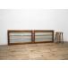 yuX1098*[H48cm×W82cm]×2 листов * контрольно-измерительный прибор стекло. старый дерево рамка-оправа стекло дверь * двери раздвижная дверь окно рама б/у жилье Showa Retro Vintage A двор 
