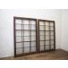 taX1302*(2)[H105cm×W67,5cm]×2 листов * Showa Retro *.. дизайн. старый дерево рамка-оправа стекло дверь * двери раздвижная дверь окно рама б/у жилье Vintage L двор 