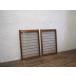 yuX1502*[H62cm×W42,5cm]×2 листов * Vintage * маленький ... старый дерево рамка-оправа стекло дверь * двери раздвижная дверь маленькое окно рама Akira . брать . интерьер retro A двор 