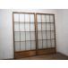 taY1700*[H176,5cm×W87,5cm]×2 листов * Vintage * ретро старый дерево рамка-оправа стекло дверь * старый двери раздвижная дверь рама старый дом в японском стиле магазин инвентарь преобразование M сосна 