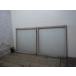 taZ0411*(2)[H93cm×W88cm]×2 листов * автомобиль Be Schic . старый дерево рамка-оправа стекло дверь * старый двери раздвижная дверь окно рама ворота Cafe салон retro Vintage L.1