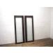 taZ1766*[H110cm×W37cm]×2 листов * Vintage * ретро старый дерево рамка-оправа. двустворчатая дверь * двери стекло дверь окно двустворчатая дверь Cafe lino беж .nL двор 
