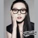  no lenses fashionable eyeglasses black . transparent clear middle size Korea we Lynn ton man and woman use glasses times none black 