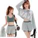  купальный костюм женский body type покрытие ученик старшей школы ученик неполной средней школы 3 позиций комплект бассейн спортивный мама купальный костюм Rush Guard Корея девочка 10 плата 20 плата 30 плата море симпатичный модный 