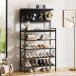 �V���[�Y���b�N �C�I �C�� ���ʔ� shoe rack ��e�� �t�b�N�t�� �� �X�q ���[ ���@�\ 6�i�ؐ��V���[�Y���b�N �p���`���O�{�[�h�t�� �t�b�N10�� �ؐ��V�t��
