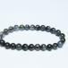  черный рутил кварц браслет 7mm t257-7925