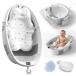 Collapsible Baby Bathtub - Large Baby Bath Tub with Thermometer | Bath