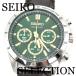 SEIKO Seiko selection SBTR017 хронограф зеленый циферблат кожа ремень мужские наручные часы внутренний стандартный товар производитель 3 год гарантия 