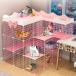 4 step 5 step cat cage large folding steel spacious cat house pet cat baby cat tower Stadium storage 