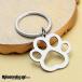 брелок для ключа кольцо для ключей лапа собака кошка пара следы украшение глаз печать симпатичный модный день рождения подарок подарок подарок женский Kids Junior ребенок 