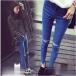  повреждение Denim обтягивающий бахрома порез ... нет материнство брюки Denim брюки джинсы ji- хлеб низ брюки .. одежда большой размер 3L