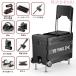  рыбалка для cooler-box многофункциональный 32L сиденье .. крепкий мускл корпус водонепроницаемый руль с роликами рыболовные снасти оборудование место хранения рыбалка термос ножек высота регулировка возможно вентиль имеется черный 