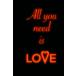 Lined notebook for school, notes and homework?All you need is love~