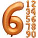  orange ba Rune 6 лет номер цифра 6 способ судно большой день рождения украшение установка 40 дюймовый (6, orange )