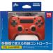 CYBER・ワイヤードコントローラー ライト(PS4/SWITCH用) レッド CY-NSP4WCL-REの商品画像