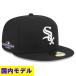 MLB �z���C�g�\�b�N�X �L���b�v �y�������f���zMLB�|�X�g�V�[�Y��2026 Side Patch 59FIFTY Fitted Hat �j���[�G��/New Era �u���b�N