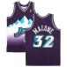 NBA Karl *ma заем yuta* Jazz автограф автограф 1996-97 Road swing man джерси Mitchell &nes/Mitchell &amp; Ness лиловый 
