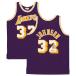 NBA Magic * Johnson Ray The Cars автограф автограф swing man джерси Mitchell &nes/Mitchell &amp; Ness лиловый 