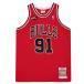 NBA Деннис * удилище man Chicago *bruz форма NBA переиздание подлинный (NBA финальный 1997) Mitchell &amp; Ness load красный 